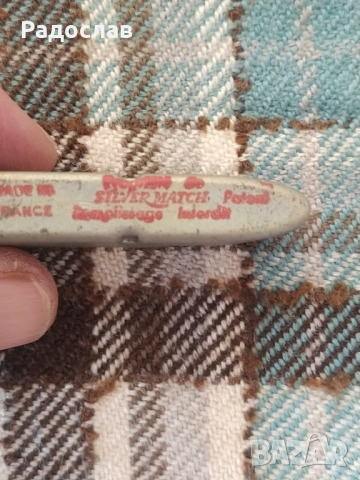 стара френска запалка Silver Match, снимка 8 - Запалки - 53809032