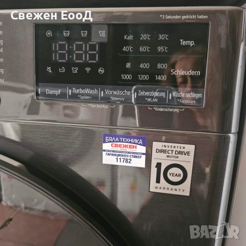 пералня LG - 10кг./черна/, снимка 6 - Перални - 54212450