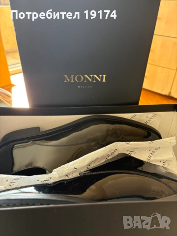 Официални мъжки обувки Derby от черен лак кожа, снимка 6 - Официални обувки - 53746105