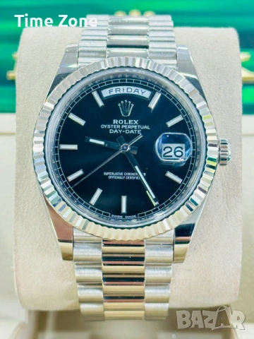 Rolex Day-Date 40mm President White Gold Black Dial Automatic Мъжки/ Унисекс Различни Варианти