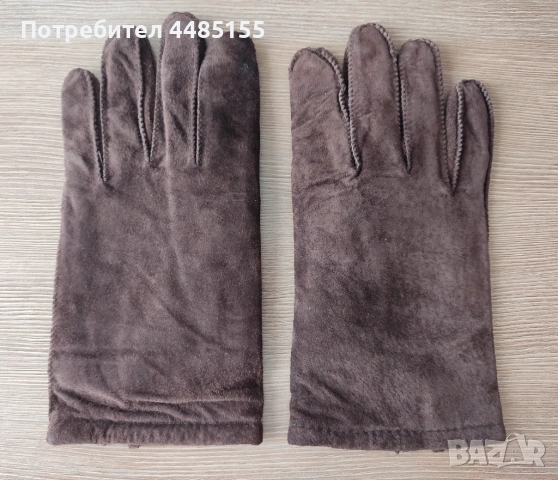  Зимни ръкавици от естествен велур, снимка 7 - Ръкавици - 53187596