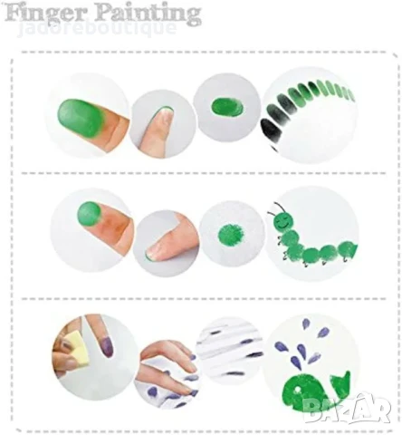 20 бр Мини тампони с пигментни мастила, снимка 2 - Други - 37889550