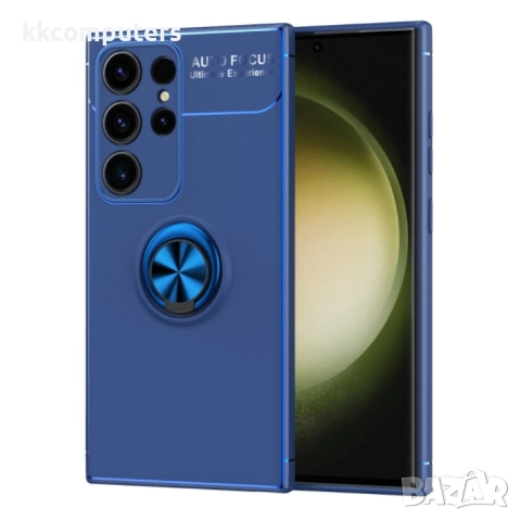 Samsung Galaxy S24 Ultra 5G Удароустойчив Ring Holder Калъф и Протектор, снимка 2 - Калъфи, кейсове - 52662167