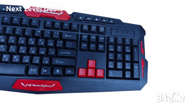 Безжична клавиатура + мишка с БЪЛГАРСКИ букви! , снимка 7 - Клавиатури и мишки - 52865342