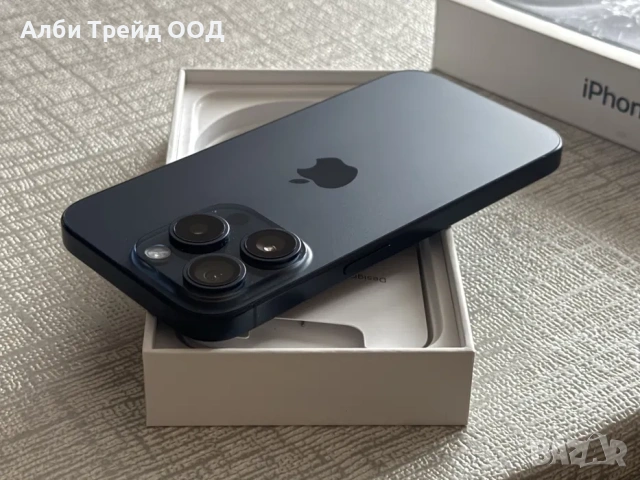 iPhone 15 Pro 128GB Blue Titanium – Перфектен, 100% Батерия., снимка 7 - Apple iPhone - 53719371