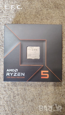 AMD Ryzen 5 7600X Чисто нов с гаранция,запечатан, снимка 2 - Геймърски - 53922645