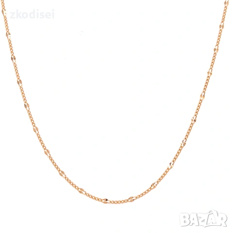 Златен синджир 1,80гр. 44,0см. 14кр. проба:585 модел:37720-4, снимка 2 - Колиета, медальони, синджири - 53826941