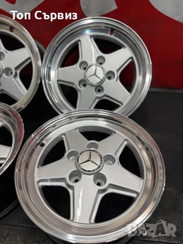 Ретро алуминиеви джанти за Мерцедес Mercedes , 15 цола, 5х112, 4 броя, снимка 5 - Гуми и джанти - 50769677