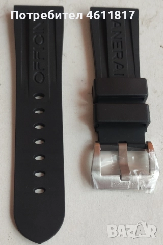 Силиконова каишка за Panerai 24 и 26мм, снимка 3 - Каишки за часовници - 52077793