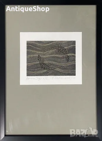 Картина, игуана, репродукция, фотографски печат, Тодор, Велин, Todor Velin, аборигенска, живопис