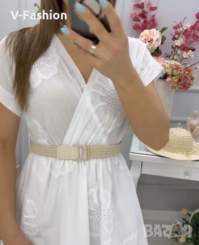 Бяла рокля , снимка 5 - Рокли - 50892354