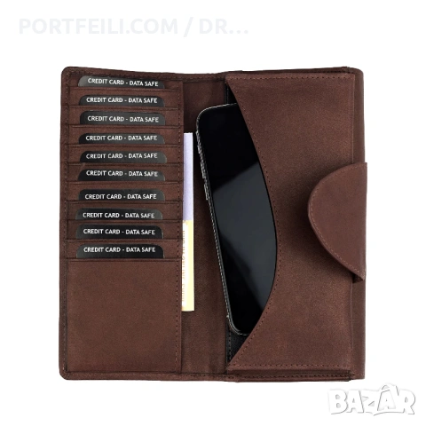  Chloe на Friedrich|23, дамско портмоне от телешка кожа, отделение за смартфон , снимка 15 - Портфейли, портмонета - 53617115