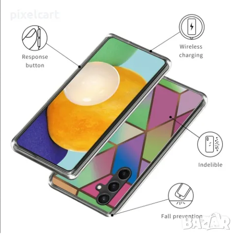 Силиконов калъф Marble за Samsung Galaxy A34 5G, Мозайка, снимка 3 - Калъфи, кейсове - 47954993