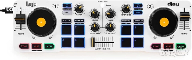 Нов Hercules DJ Control Mix Диджей микс с ефекти за смартфон...
