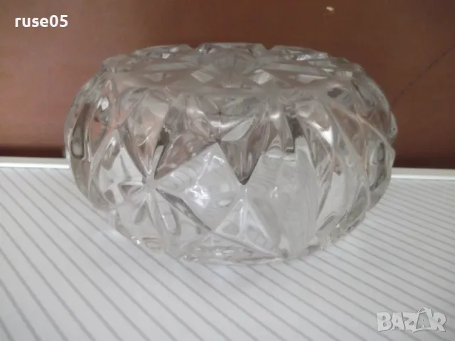 Пепелник стъклен имитационен кристал, снимка 3 - Части - 49036032
