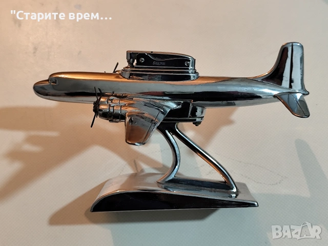 Настолна Запалка Хромиран Самолет., снимка 4 - Запалки - 53087932