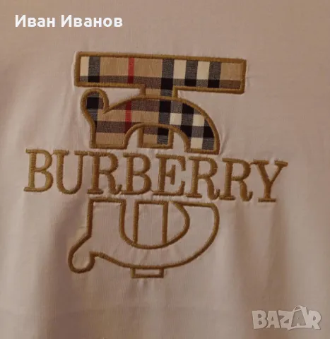 Чисто нова оригинална дамска тениска Burberry - размер С, снимка 3 - Тениски - 46973234