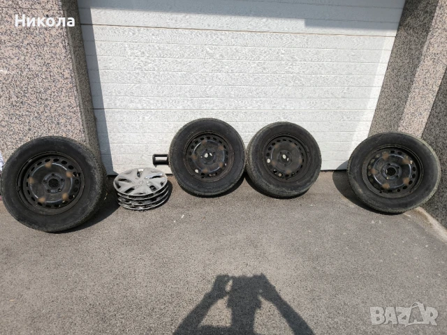 К-кт стоманени джанти с летни гуми от Рено Меган 3, снимка 1