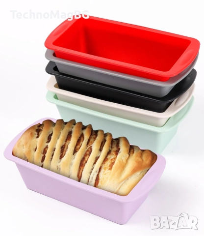Комплект от 6 силиконови форми за кекс и хляб FAOKZE, снимка 1