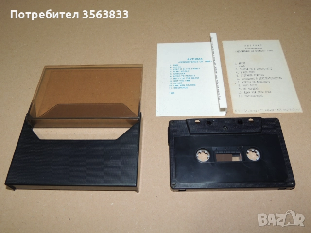 ANTHRAX PERSISTENCE OF TIME - аудио  касета, снимка 3 - Аудио касети - 51471595