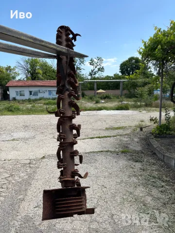 Вал ротор за сечка мулчер Шредер 2 метра с ножове и лагери, снимка 1