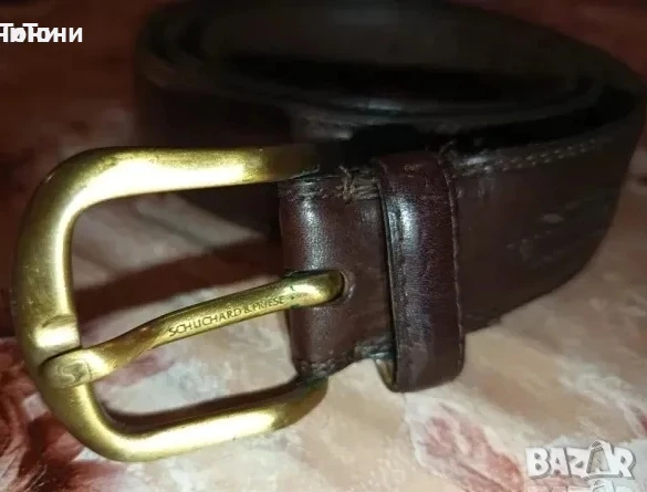 SCHUCHARD & FRIESE Оригинал Нов Мъжки Колан от Естествена Кожа 125см. 