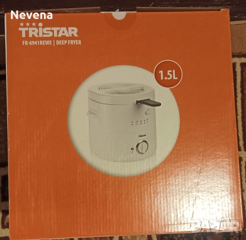 Фритюрник Tristar 1000 W, 1.5 L, снимка 2 - Фритюрници - 52378613