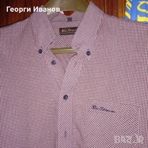 SALE -50%! BEN SHERMAN M/L НОВА без етикет 100% оригинална кежуъл скинхед риза Бен Шърман, снимка 4 - Ризи - 48196201