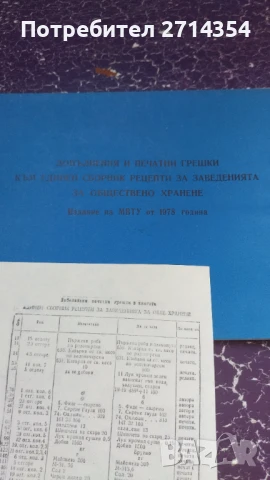 Единен сборник рецепти за заведенията за обществено хранене , снимка 2 - Специализирана литература - 51391822