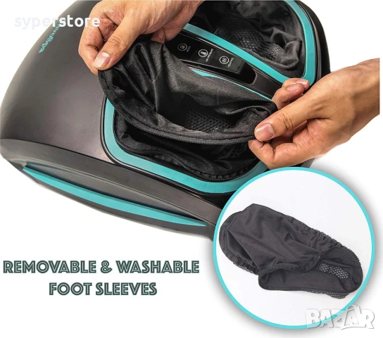 🦶 Shiatsu масажор за крака с подгряване Digital One SP01108, възстановява уморените или подути крак, снимка 4 - Масажори - 50767239