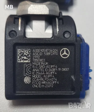 Сензори датчици за налягане Mercedes TPMS RDK Sensor A0009058706, снимка 4 - Гуми и джанти - 48031817