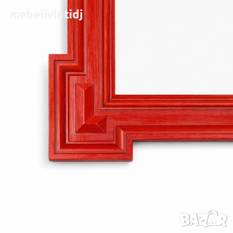 Стилно декоративно огледало с масивна дървена рамка, снимка 3 - Огледала - 53559051