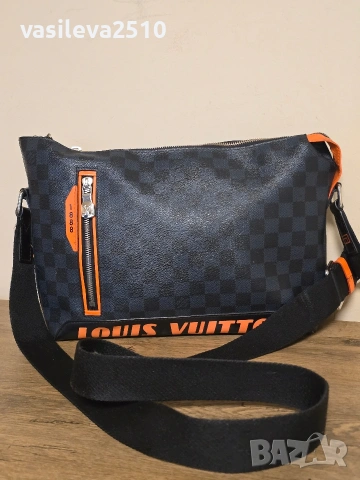 Louis Vuitton Limited оригинална унисекс чанта от естествена кожа , снимка 4 - Чанти - 53892802