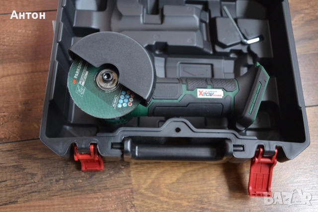 Нов акумулаторен ъглошлайф Parkside 20V, снимка 4 - Други инструменти - 50854452