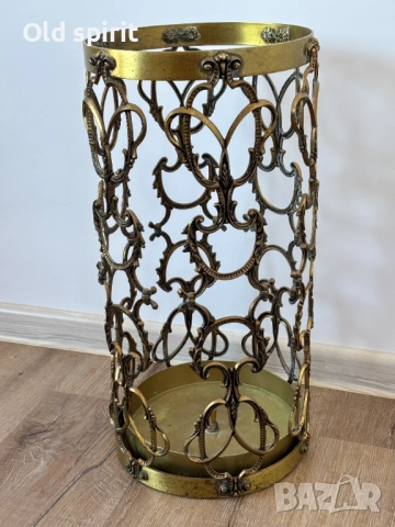 Антикварна стойка за чадъри от бронз, снимка 3 - Антикварни и старинни предмети - 52266008