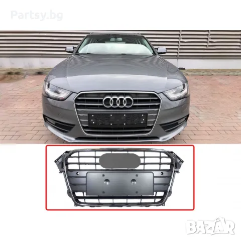 Front Grill for Audi A4 B8 Facelift (2012-2016), снимка 3 - Части - 47409871