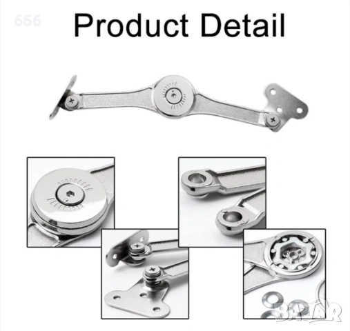 Комплект 2-бр опорни панти за мебелни врати., снимка 2 - Други стоки за дома - 53010725