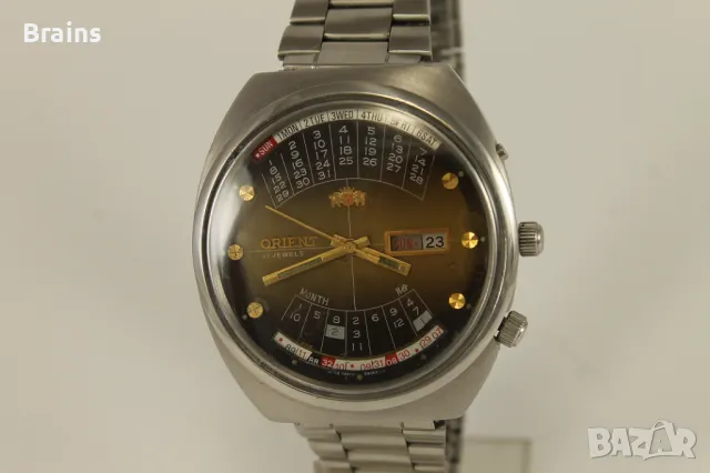 1980's Японски Ръчен Часовник ORIENT Вечен Календар, снимка 3 - Мъжки - 50243908