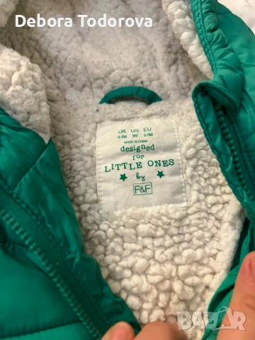Бебешко зимно яке Little Ones 6-9 месеца, снимка 2 - Бебешки якета и елеци - 53581970
