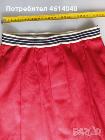 Пола червена 36 размер Франция, снимка 2 - Поли - 52375546