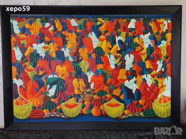 Огромна картина-масло,Импресионизъм- 165/116 см. 