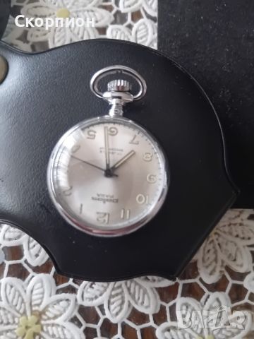 Джобен швейцарски часовник - PALLAS PARA - 17 рубина, снимка 7 - Джобни - 41627929