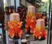 Декоративни ръчно изработени карвинг свещи-декорация, подарък, уникат, снимка 2