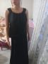 Красива черна дълга рокля Junona