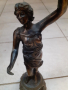 Стара метална френска статуетка, снимка 4