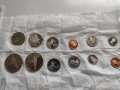 Лот монети 12 броя Канадски долари, центове непипани мат гланц перфектно състояние 42642, снимка 1 - Нумизматика и бонистика - 45021211