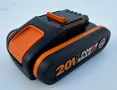 WORX WA3572 - Акумулаторна литиево-йонна батерия 20V 2.5Ah, снимка 1