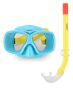 Детски комплект Морска маска & Шнорхел за плуване Тюркоазен Светъл Пролет 6-12 години, снимка 1