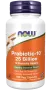 NOW Foods, Probiotic-10, 25 милиарда, 100 капсули на растителна основа, снимка 1