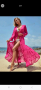 Парео за плаж, кимоно, розово, дълго, ново, универсален размер, снимка 4